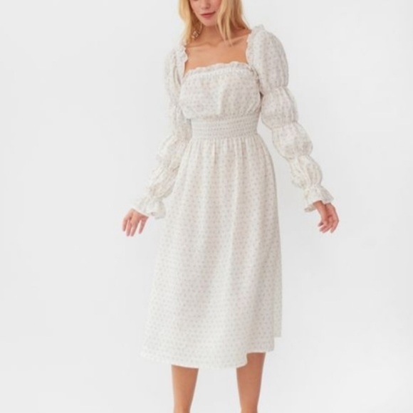 Sleeper Michelin Midi Dress In Mimosa Floral Medium - Picture 2 of 10